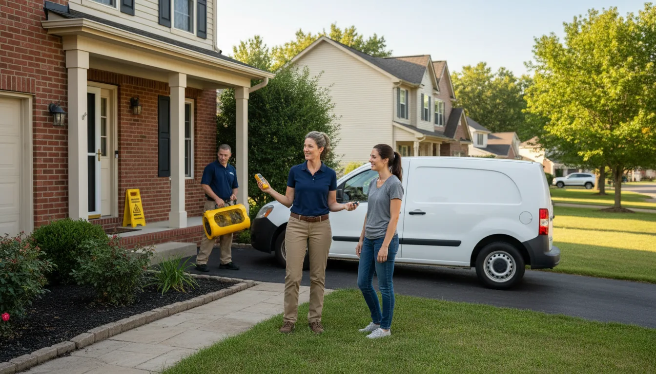 Residential water damage restoration in Evergreen, LA
